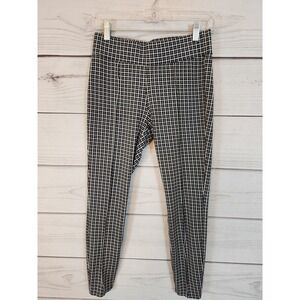 Old Navy Women's Multicolor Check Stevie High Rise Cropped Trousers Pants Size S